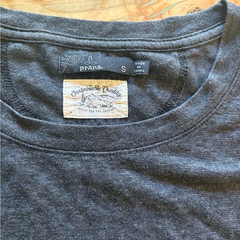 Prana Men's Charcoal Short Sleeve Tee
